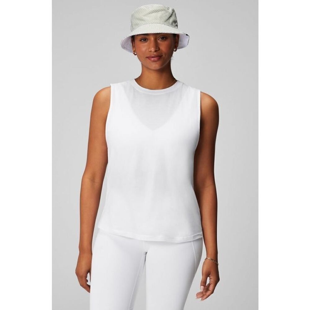 ✨Fabletics Micah Muscle White Sz Medium Tank✨